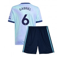 Arsenal Gabriel Magalhaes #6 Koszulka Trzecia dzieci 2024-25 Krótki Rękaw (+ krótkie spodenki)